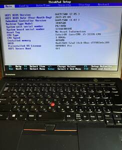 THINKPAD X1 CARBON Core i5-3337U 1.8GHz/ メモリ4GB/ SSD無 AC付き ジャンク