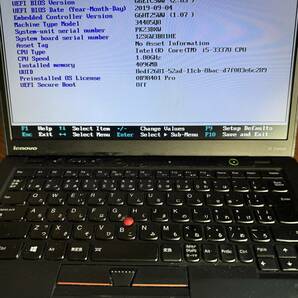 THINKPAD X1 CARBON Core i5-3337U 1.8GHz/ メモリ4GB/ SSD無 AC付き ジャンクの画像1