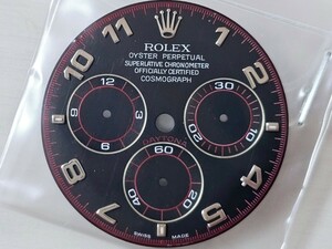 美品☆ROLEX デイトナ 116509 WGモデル純正パーツ 針・文字盤セット BLACKダイヤル