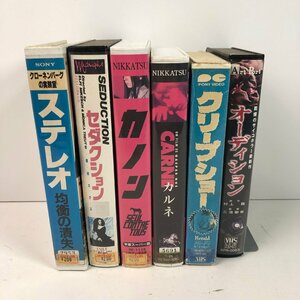 Y8-076八 VHS ホラー サイコ スプラッタ / クリープショー*オーディション*セダクション 再生OK 愛知 80サイズ