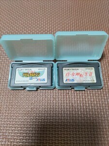 GBA ゲームボーイアドバンス 真女神転生Ⅱ 真・女神転生 デビルチルドレン GAMEBOY ADVANCE SP 真・女神転生2 女神転生 レトロゲーム ATLUS