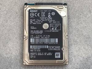 HGST 1TB APPLE HDD HTS541010A9E662 2.5インチ SATA 5400RPM 使用時間45939 クリックポスト対応