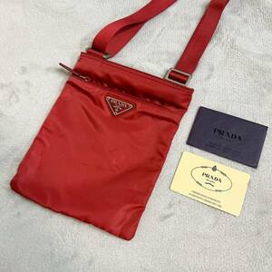 人気　PRADA　プラダ　ショルダーバッグ　VELA ROSSO　レッド