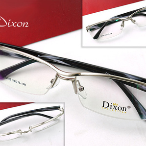 【度付レンズ無料は当店だけ】 眼鏡一式☆度入UVレンズ込★Dixon Collection ダブルブリッジフレーム (近視、乱視、老眼、伊達 全てに対応)の画像2