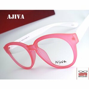 【眼鏡一式 度付レンズセット】★designメガネ★Ajiva Eyewear グリルアミドTR-90素材 Pink×White 度付き/度なし/伊達/ 【メガネ通販】の画像1