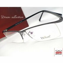 【度付レンズ無料は当店だけ】 眼鏡一式☆度入UVレンズ込★designメガネ★Dixon Collection ハーフリム(近視、乱視、老眼 伊達 全て対応)_画像1