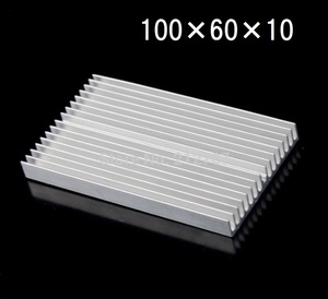 2 piece set aluminium heat sink 100mm×60mm×10mm free shipping ( air cooling cooling .. vessel .. board .. radiator cooler,air conditioner cooling 