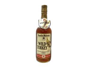 【未開栓】WILD TURKEY/ワイルドターキー 8年 旧ボトル 正面ラベル 金キャップ 750ml 50.5% 古酒 バーボン ウイスキー (47578OT2)