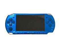 【ジャンク品】SONY/ソニー PlayStation Portable PSP-3000 バイブラントブルー ACケーブル/箱付 プレイステーション ゲーム機 (47528OG1)_画像2