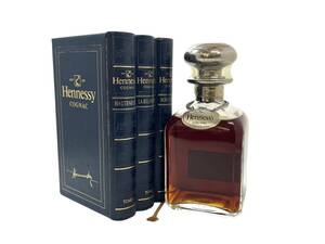 【未開栓】Hennessy/ヘネシー シルバートップ デキャンタ ブック型箱付き 700ml 40% 古酒 ブランデー コニャック 洋酒 (47669N2)