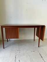 Teak Drop Leaf Desk,Expandable by Arne Vodder for H. Sigh & Son Mobelfabrik＊アルネ・ヴォッダー ウェグナー フィン・ユール_画像3