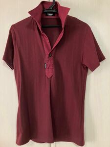 トルネードマート ポロシャツ　深紅　L 半袖　ポロシャツ　ニット　