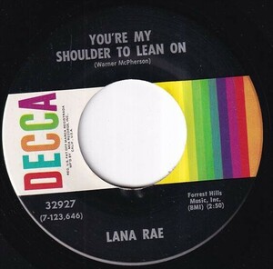 Lana Rae - You're My Shoulder To Lean On / Talking To The Wall (A) FC-Q597