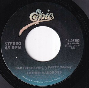 Luther Vandross - Bad Boy/Having A Party / Once You Know How (A) SF-Q623