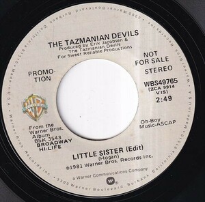 The Tazmanian Devils - Little Sister (Edit) / Little Sister (Edit) (A) RP-Q547