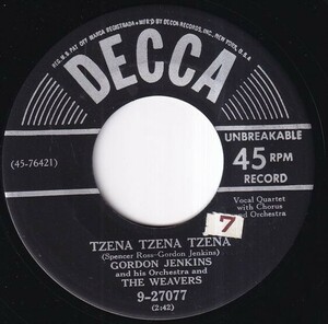 [Jazz] Gordon Jenkins And His Orchestra And The Weavers - Tzena Tzena Tzena / Goodnight Irene (A) SF-Q635