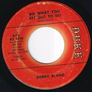 Bobby Bland - Do What You Set Out To Do / Ain't Nothing You Can Do (B) SF-K335