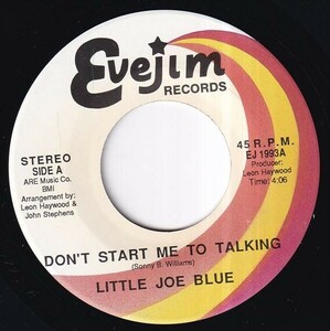 Little Joe Blue - Don't Start Me To Talking / Dirty Work Going On (A) N563