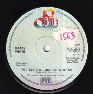 Barry White - You See The Trouble With Me / I'm So Blue And You Are Too (A) SF-M118