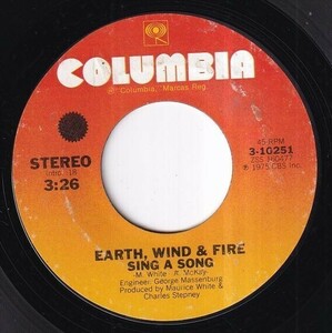 Earth Wind & Fire - Sing A Song / Sing A Song (Instrumental Version) (A) SF-L477