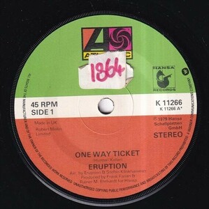 Eruption - One Way Ticket / Left Me In The Rain (A) SF-N207