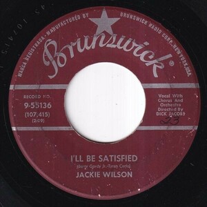 Jackie Wilson - I'll Be Satisfied / Ask (B) SF-O050