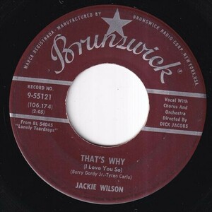 Jackie Wilson - That's Why (I Love You So) / Love Is All (A) SF-N636