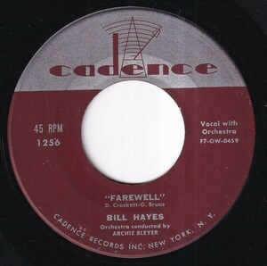 Bill Hayes - The Ballad Of Davy Crockett / Farewell (C) RP-P620