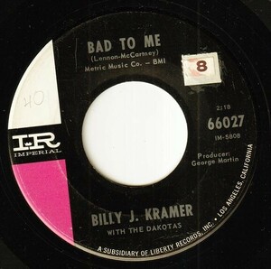 Billy J. Kramer With The Dakotas - Little Children / Bad To Me (A) RP-P386