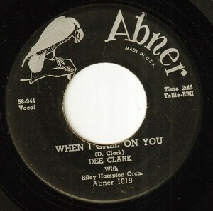 Dee Clark - Nobody But You / When I Call On You (A) OL-Q182