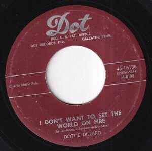 Dottie Dillard - Treasure Island / I Don't Want To Set The World On Fire (C) RP-P695