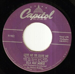 Ella Mae Morse - The Blacksmith Blues / Love Me Or Leave Me (A) RP-P486