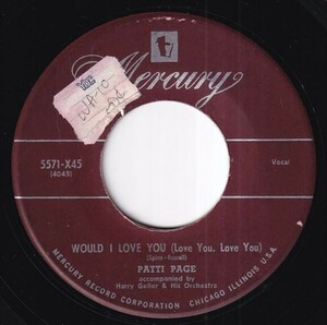 Patti Page - Would I Love You (Love You, Love You) / Sentimental Music (A) RP-Q039