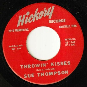 Sue Thompson - Throwin' Kisses / Angel, Angel (A) OL-P348の画像2