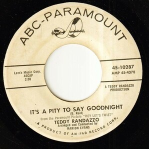 Teddy Randazzo - Mother Goose Twist / It's A Pity To Say Goodnight (C) OL-P308の画像2
