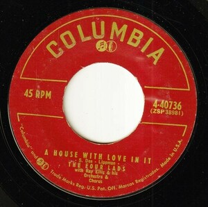 The Four Lads - The Bus Stop Song (A Paper Of Pins) / A House With Love In It (B) RP-P603