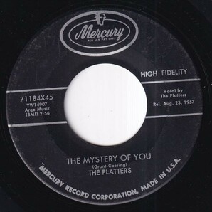 The Platters - Only Because / The Mystery Of You (C) RP-P628の画像1