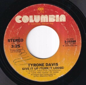 Tyrone Davis - Give It Up (Turn It Loose) / You're Too Much (C) SF-P665