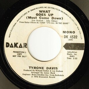 Tyrone Davis - What Goes Up (Must Come Down) (A) SF-P143