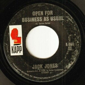 [Jazz, Pop] Jack Jones - Open For Business As Usual / The Mood I'm In (A) SF-P154