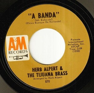 [Jazz] Herb Alpert & The Tijuana Brass - A Banda / Miss Frenchy Brown (A) SF-Q075