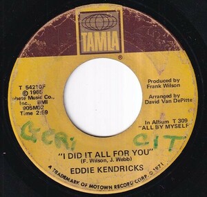 Eddie Kendricks - I Did It All For You / Can I (C) SF-Q324