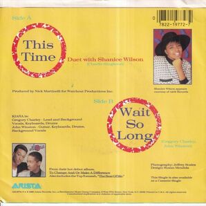 Kiara Duet With Shanice Wilson - This Time / Wait SOLong (A) O175の画像2