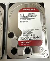 ★Western Digital WD Red 6TB x 2台（計12TB) 3.5インチ 内蔵HDD WD60EFAX ウエスタンデジタル ハードディスクドライブ I240425-4_画像3