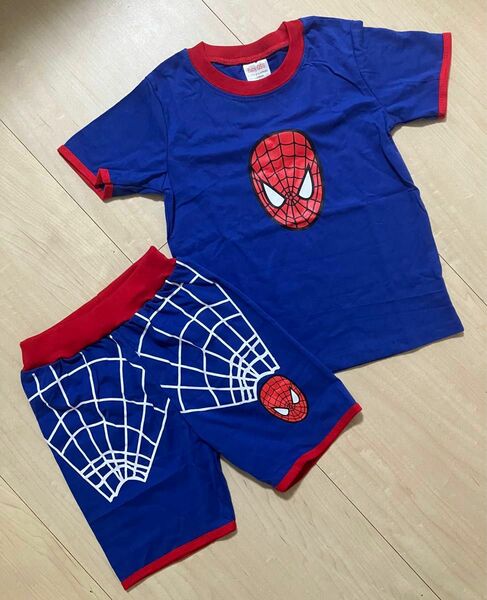 【新品】スパイダーマン　上下セット　半袖Tシャツズボン　90