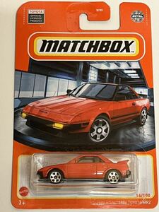 【リトラ閉じ　左ハンドル】　MB 1984 TOYOTA MR2 トヨタ　レッド　マッチボックス