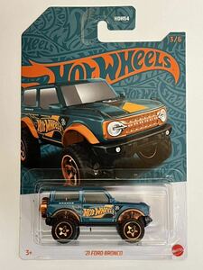 HW 2024 PEARL & CHROME ‘21 FORD BRONCO フォード　ブロンコ　パール&クローム　ホットウィール