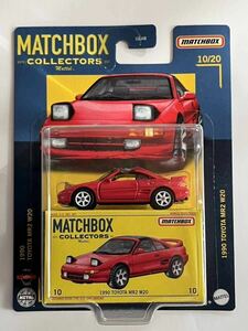 [ retractable headlamp opening right steering wheel ] MB 1990 TOYOTA MR2 W20 Toyota red Matchbox 