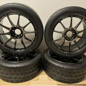 タイヤ&ホイール未使用 中古4本セット 18インチ 5H-114.3 8.5J+32 225/40R18 WedsSport TC105X FORGED YOKOHAMA ADVAN A052 の画像1