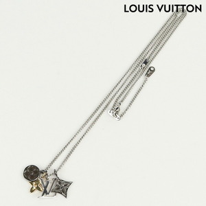  б/у Louis Vuitton колье женский бренд LOUIS VUITTON LV in стойка nktoM00521 серебряный аксессуары 